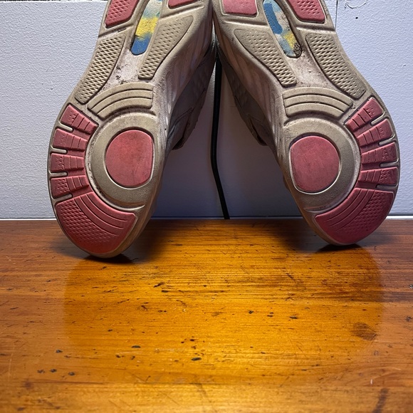 Gray and Pink Slip On Sneakers - Picture 4 of 5